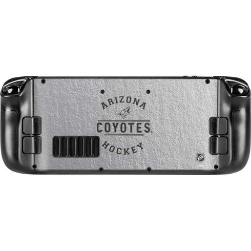 NHL Arizona Coyotes Black Text Steam Deck Handheld Gaming Computer Skin